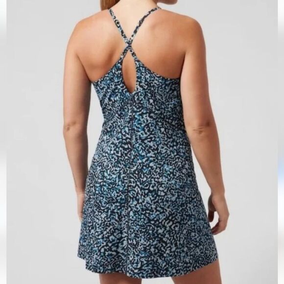 ATHLETA Infinity Patterned Dress Leopard Blue Size SP - Picture 11 of 11